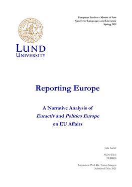 Reporting Europe
