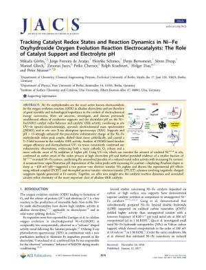Tracking Catalyst Redox States and Reaction Dynamics in Ni−Fe Oxyhydroxide Oxygen Evolution Reaction Electrocatalysts: The
