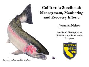 California Steelhead: Management, Monitoring and Recovery Efforts