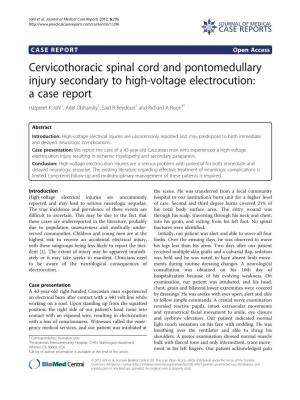 Cervicothoracic Spinal Cord and Pontomedullary