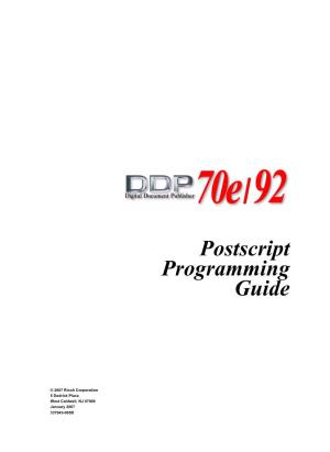 Postscript Programming Guide