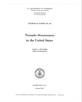 Tornado Occurrences in the United States