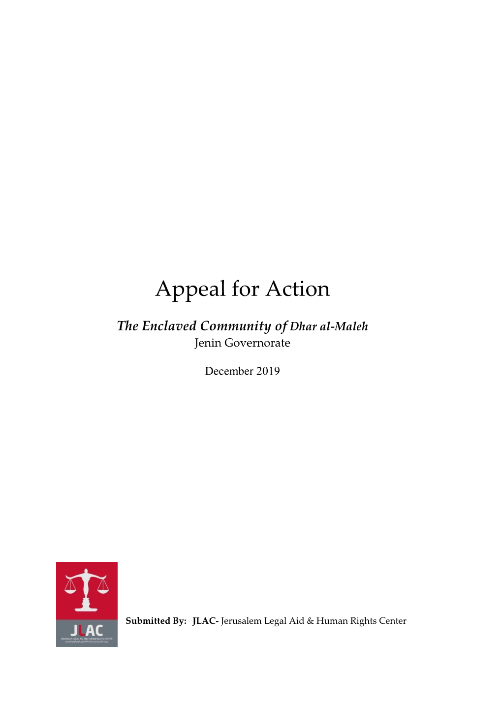 Appeal for Action