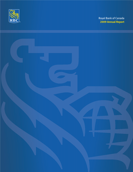 Royal Bank of Canada 2009 Annual Report Vision Values Strategic Goals