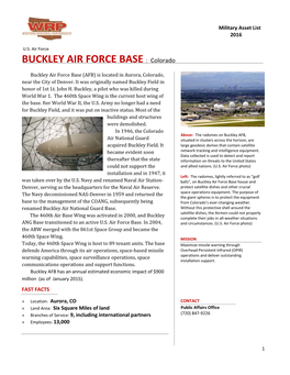 BUCKLEY AIR FORCE BASE : Colorado