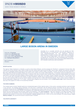 Large Boson Arena in Sweden