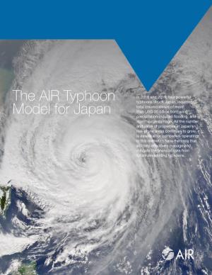The Air Typhoon Model for Japan