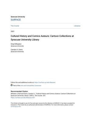 Cultural History and Comics Auteurs: Cartoon Collections at Syracuse University Library