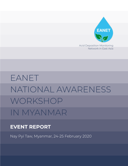 Eanet National Awareness Workshop in Myanmar