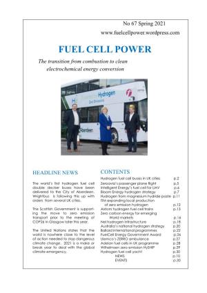 Fuel Cell Power Spring 2021