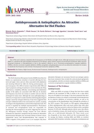 Antidepressants & Antiepileptics: an Attractive Alternative for Hot Flushes