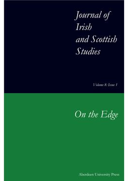 Journal of Irish and Scottish Studies on the Edge