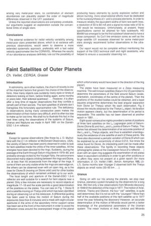 Faint Satellites of Outer Planets Ch