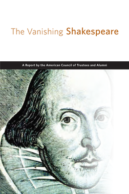 The Vanishing Shakespeare