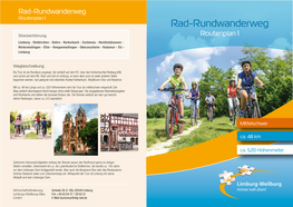 Routenplan 1 Rad-Rundwanderweg
