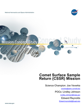 Comet Surface Sample Return (CSSR) Mission