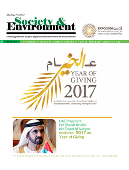Declares 2017 As Year of Giving