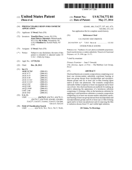 (10) Patent No.: US 8734772 B1