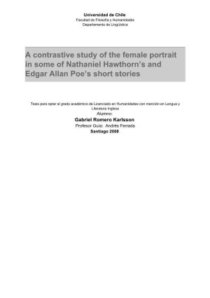 A Contrastive Study of the Female Portrait in Some of Nathaniel
