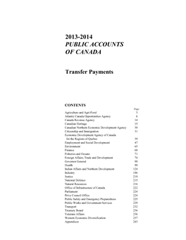 2013-2014 Public Accounts of Canada