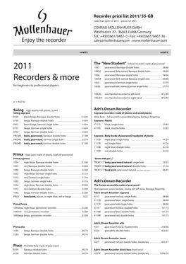 2011 Recorders & More