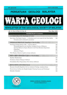 Persatuan Geologi Malaysia