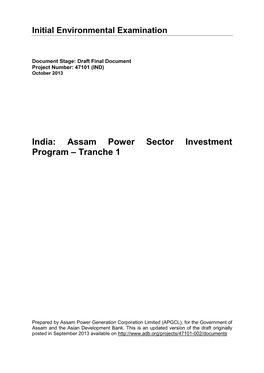 Assam Second Power Sector Investment Program