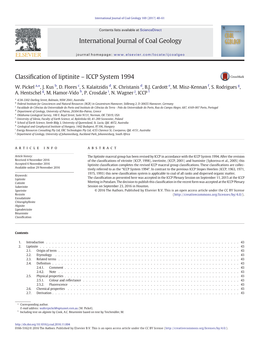 Classification of Liptinite