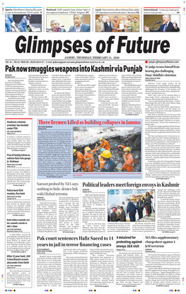 Pak Now Smuggles Weapons Into Kashmir Via Punjab