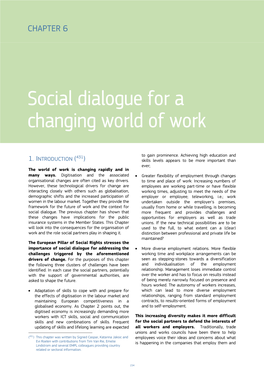 Social Dialogue for a Changing World of Work