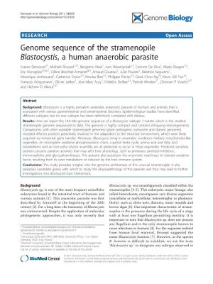 Genome Sequence of the Stramenopile