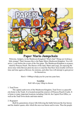 Paper Mario Jumpchain
