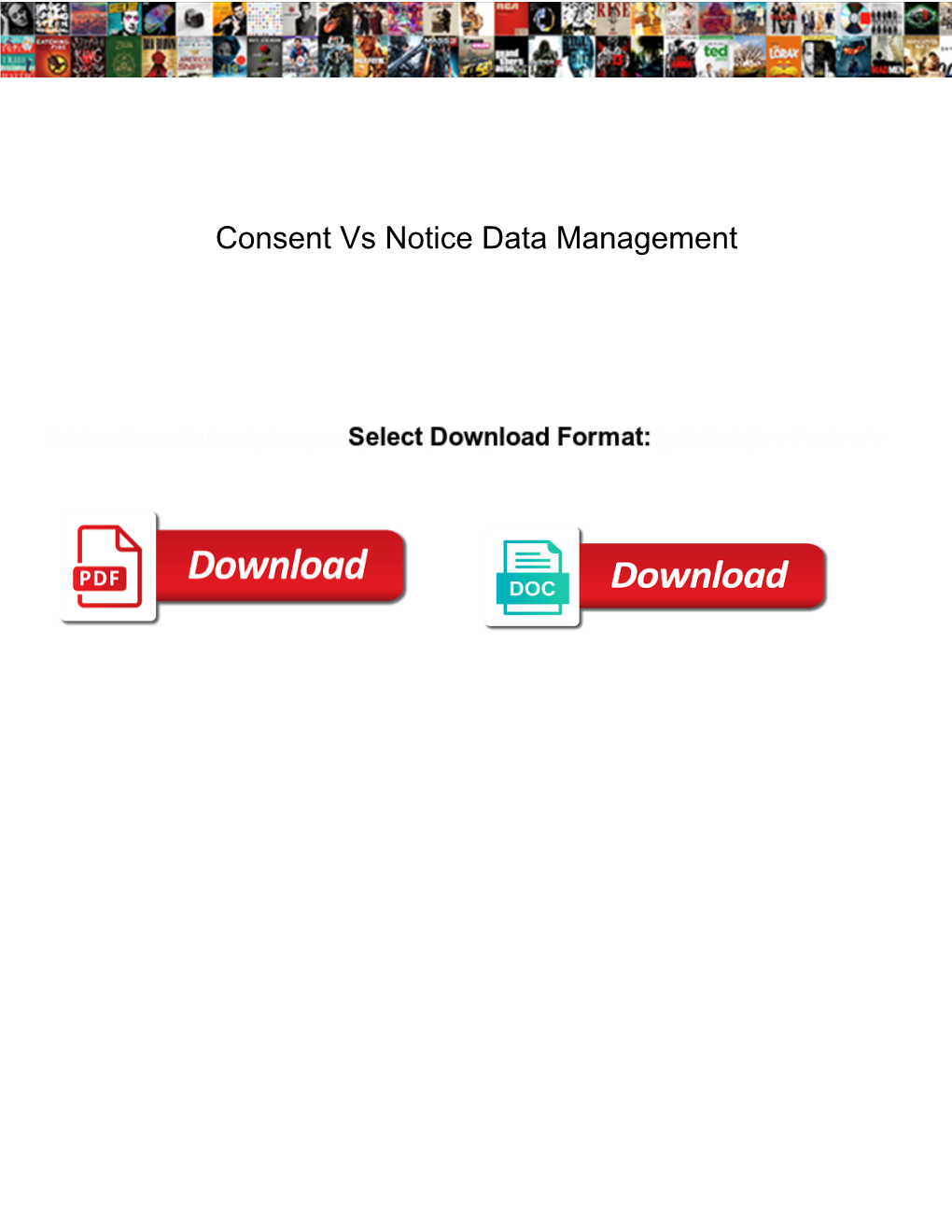 Consent Vs Notice Data Management