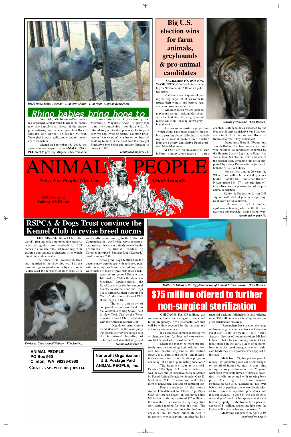 Animal People News