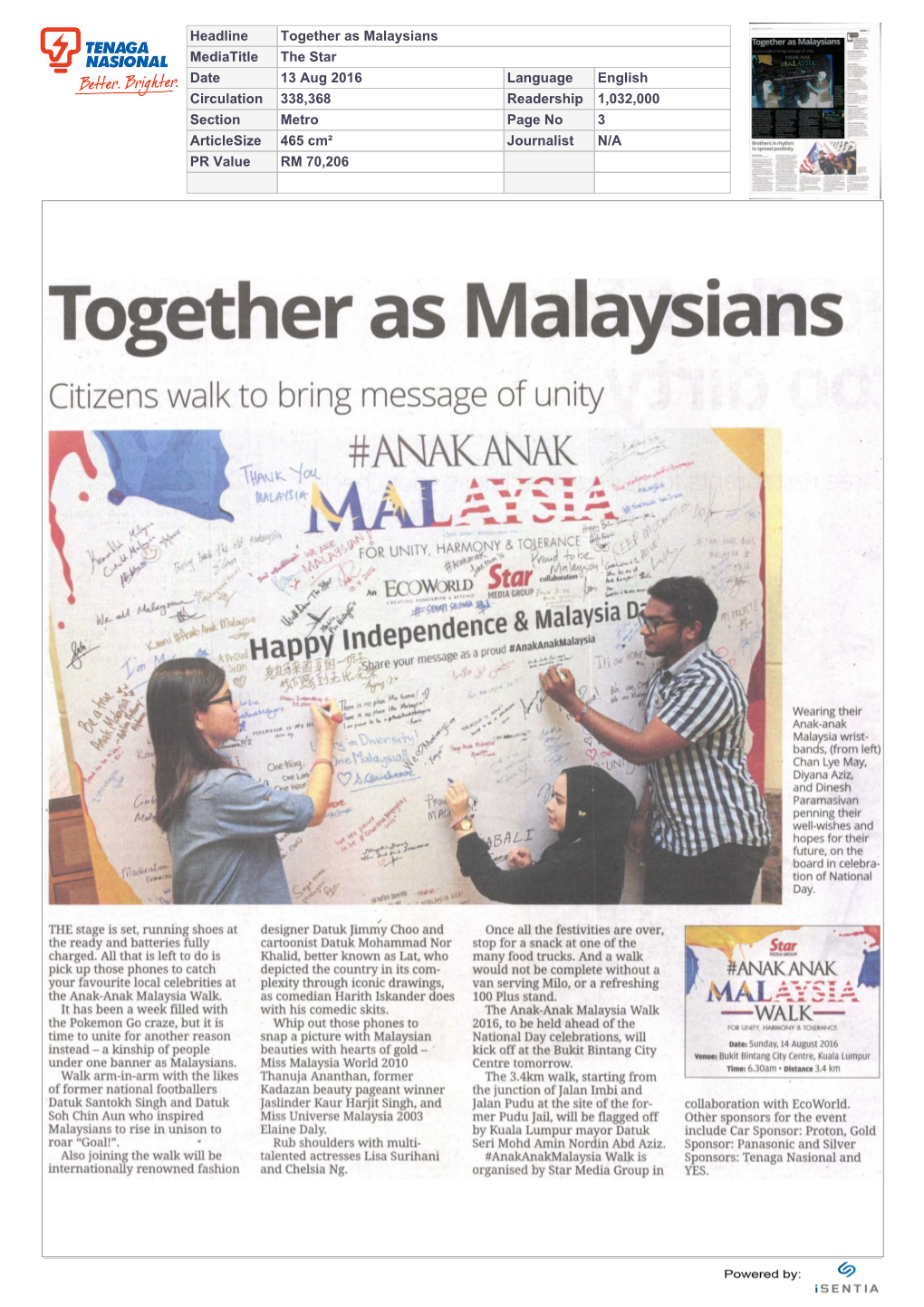 Together As Malaysians