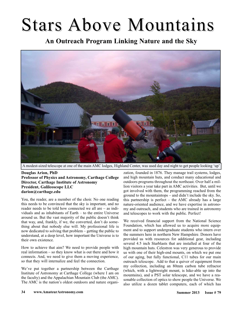 Amateur Astronomy Magazine