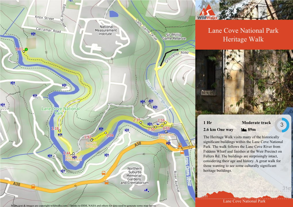 Lane Cove National Park Heritage Walk