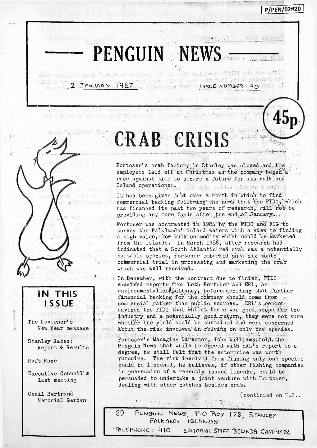 Penguin News Crab Crisis