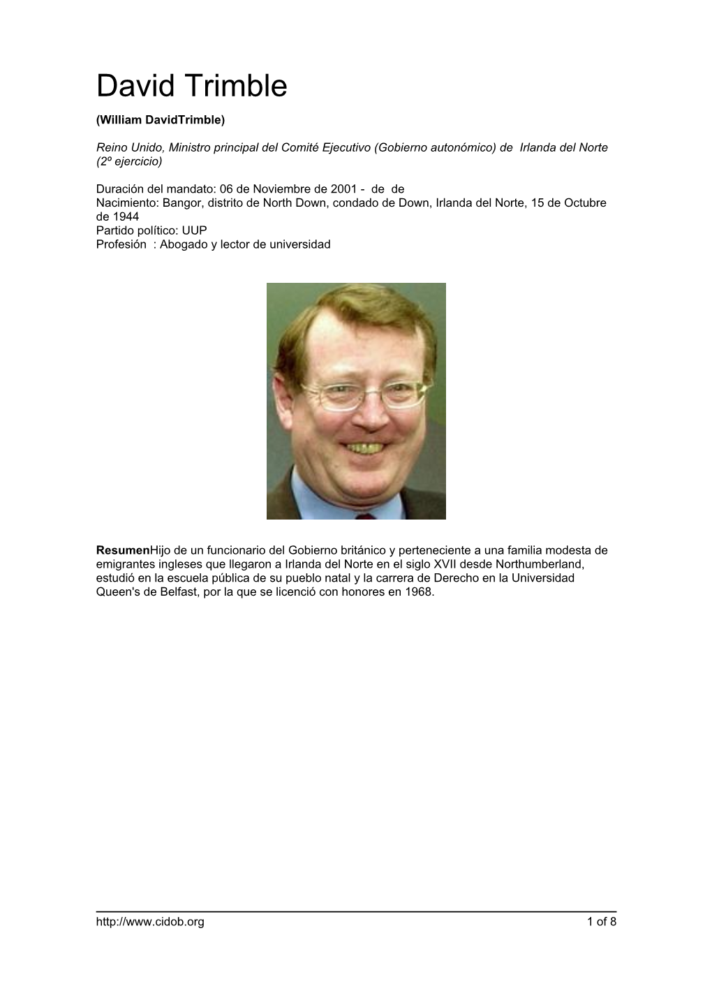 David Trimble (William Davidtrimble)