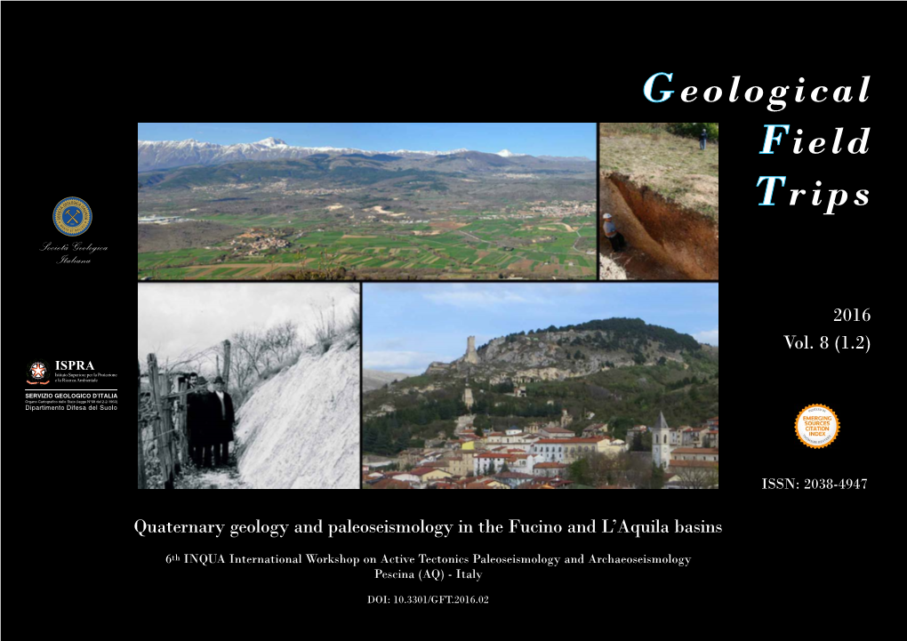 Quaternary Geology and Paleoseismology in the Fucino and L’Aquila Basins