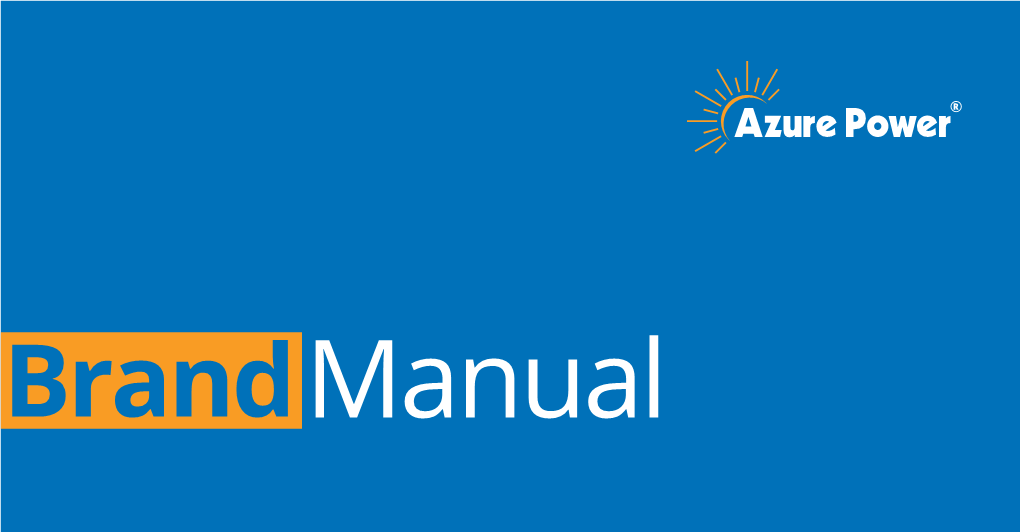 Azure Power Brand Manual Oct 2020