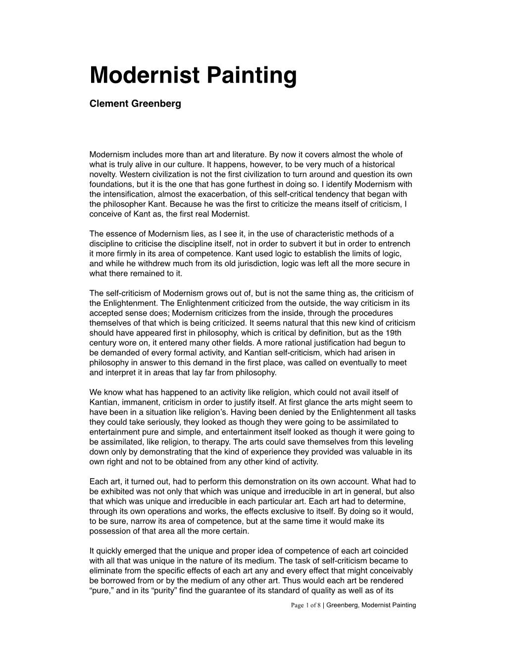 Modernist Painting