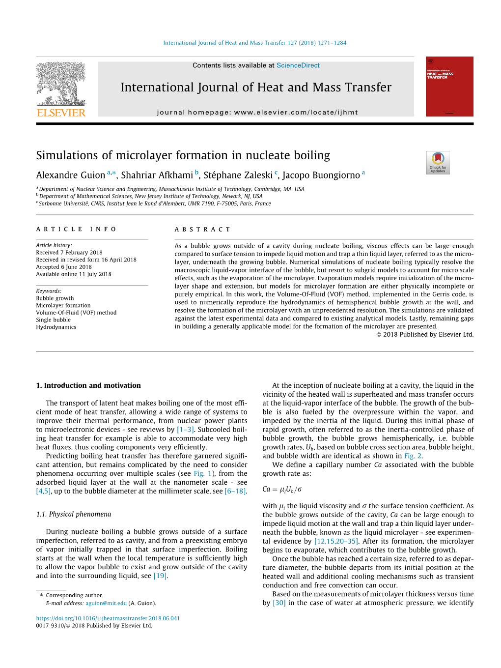 Simulations of Microlayer Formation in Nucleate Boiling