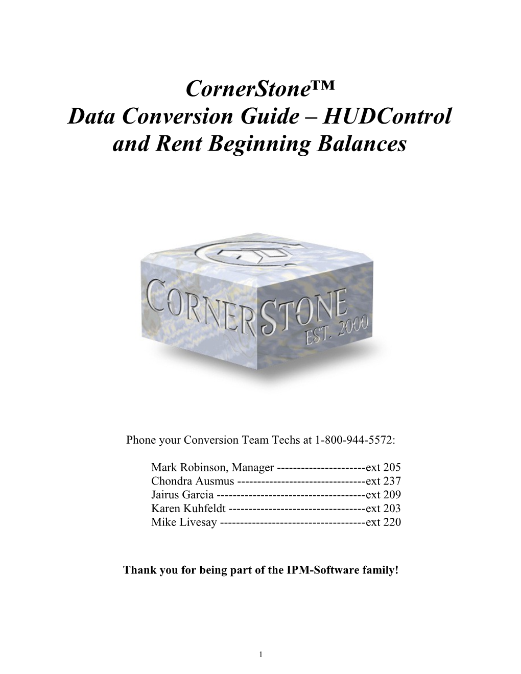 Baseline Electronic Conversion(S)