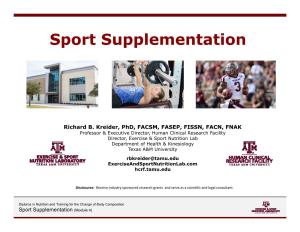 Sport Supplementation
