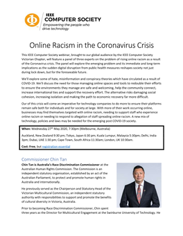 Online Racism in the Coronavirus Crisis