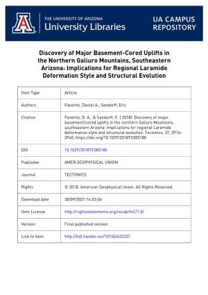 Discovery of Major Basement-Cored Uplifts in The