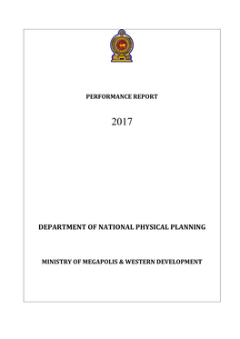 Department of National Physical Planning