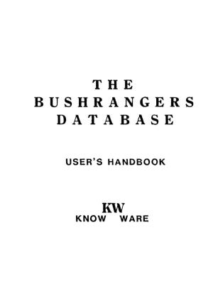 The Bushrangers Database Kw
