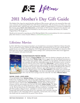 2011 Mother's Day Gift Guide